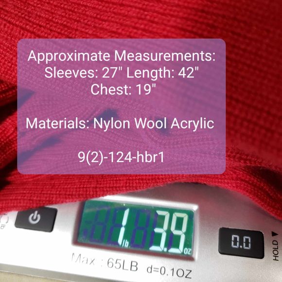 Etcetera Medium Red Knit Long Sleeve Sweater Dress NWT - Picture 9 of 9